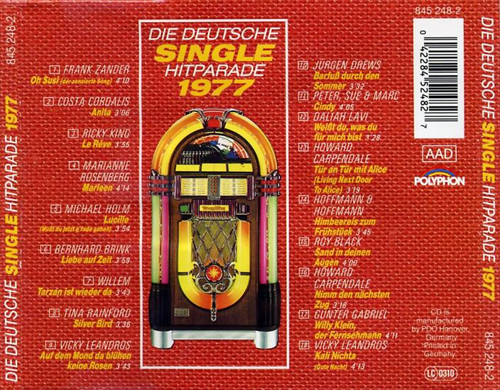 1990 - VA - Die Deutsche Single Hitparade 1977 - Back.bmp